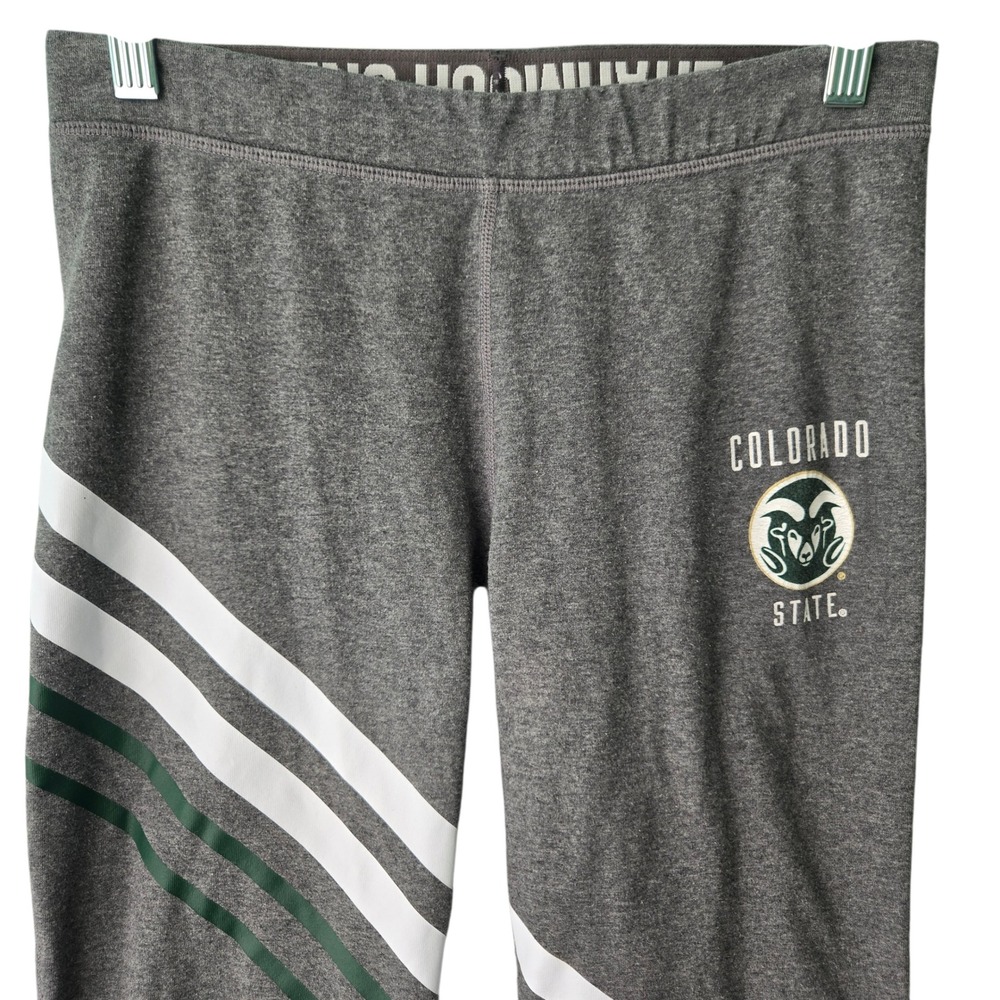 Under Armour HeatGear Colorado State Rams Gray Striped Athletic LeggingsWomens M